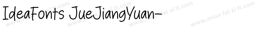 IdeaFonts JueJiangYuan字体转换
